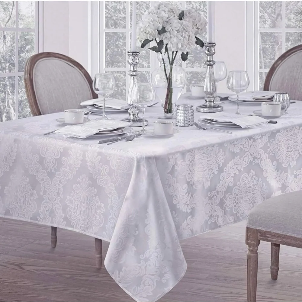Elegant lavender Damask Tablecloth